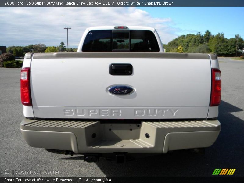 Oxford White / Chaparral Brown 2008 Ford F350 Super Duty King Ranch Crew Cab 4x4 Dually