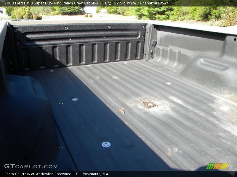 Oxford White / Chaparral Brown 2008 Ford F350 Super Duty King Ranch Crew Cab 4x4 Dually