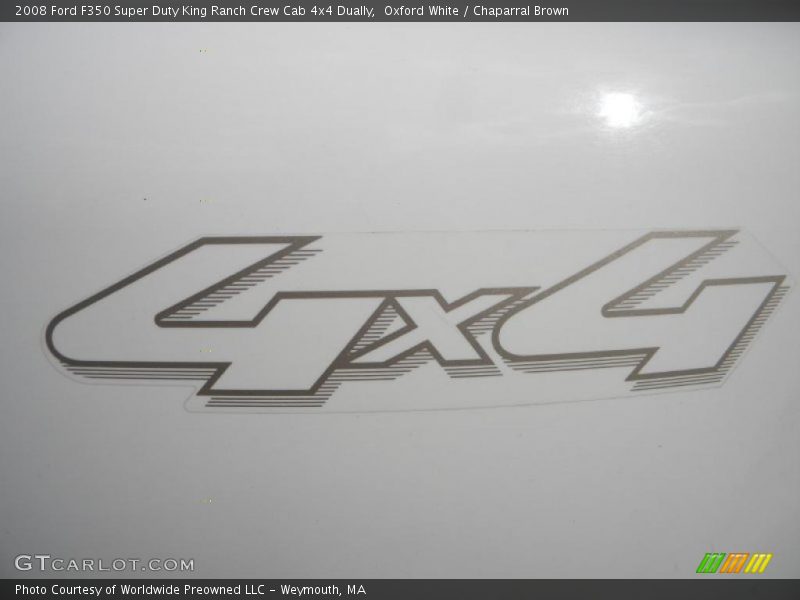 Oxford White / Chaparral Brown 2008 Ford F350 Super Duty King Ranch Crew Cab 4x4 Dually