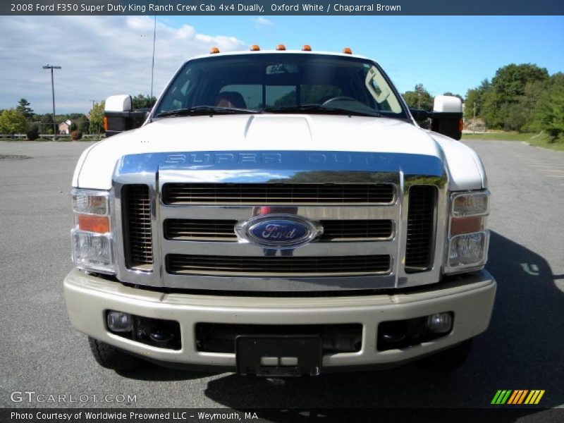 Oxford White / Chaparral Brown 2008 Ford F350 Super Duty King Ranch Crew Cab 4x4 Dually