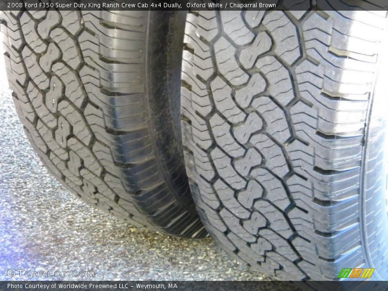 Oxford White / Chaparral Brown 2008 Ford F350 Super Duty King Ranch Crew Cab 4x4 Dually