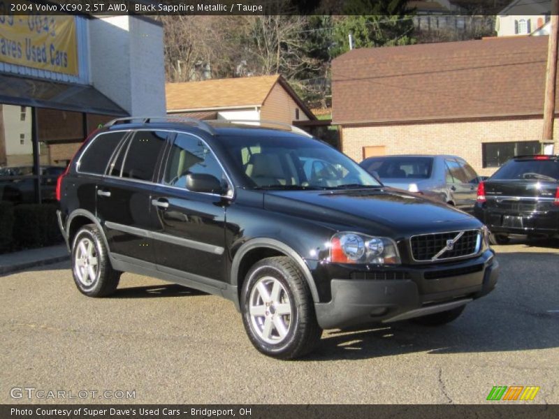 Black Sapphire Metallic / Taupe 2004 Volvo XC90 2.5T AWD