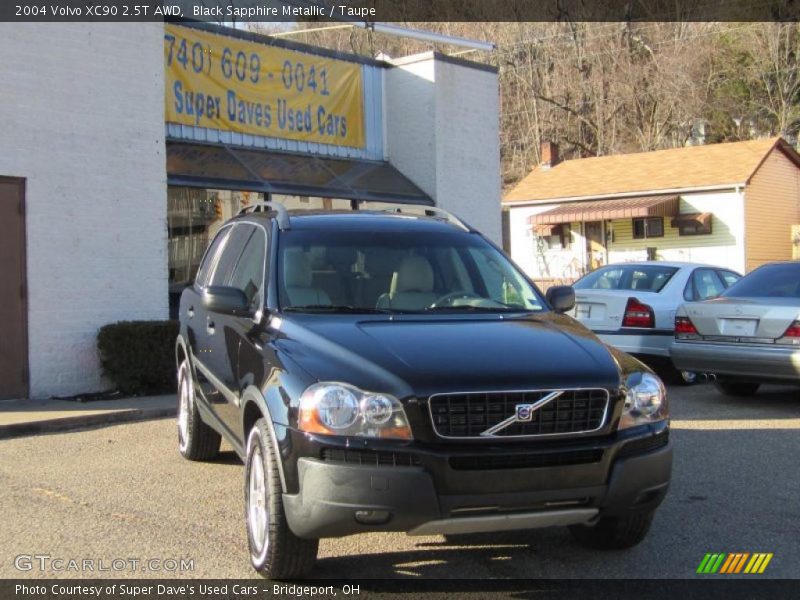 Black Sapphire Metallic / Taupe 2004 Volvo XC90 2.5T AWD