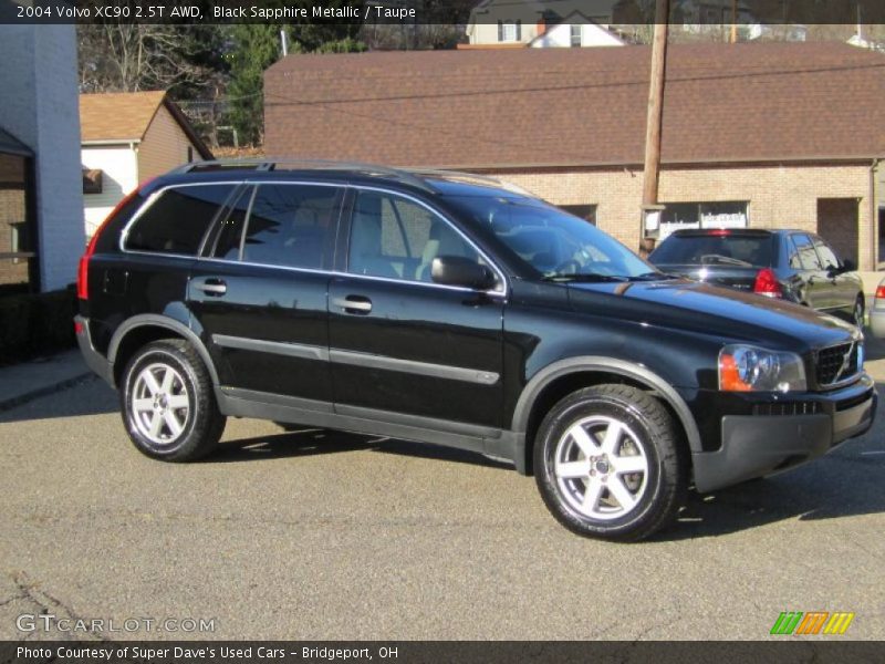 Black Sapphire Metallic / Taupe 2004 Volvo XC90 2.5T AWD