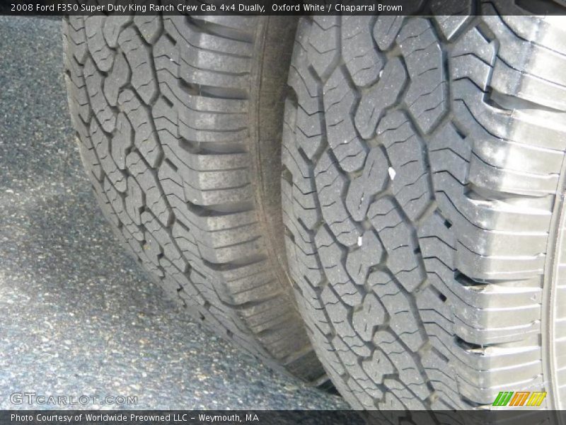 Oxford White / Chaparral Brown 2008 Ford F350 Super Duty King Ranch Crew Cab 4x4 Dually