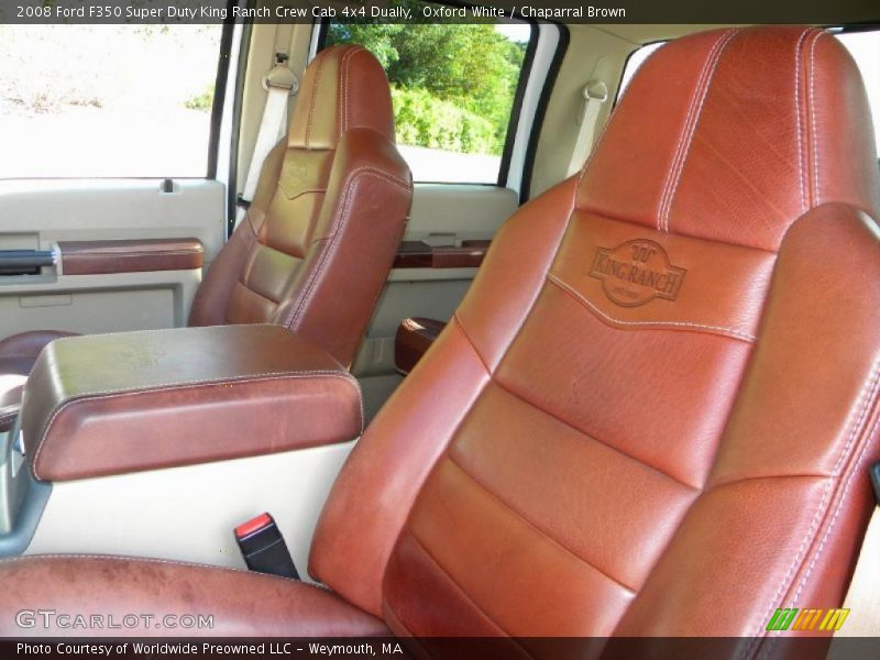  2008 F350 Super Duty King Ranch Crew Cab 4x4 Dually Chaparral Brown Interior