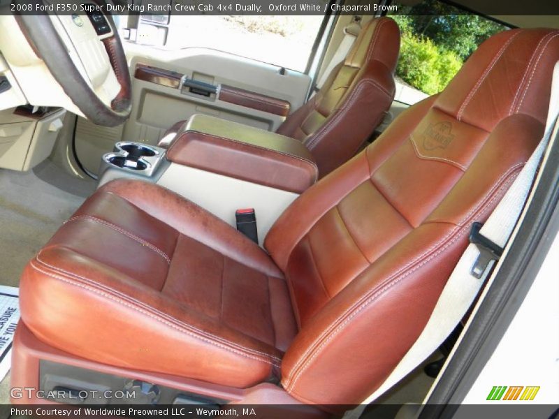  2008 F350 Super Duty King Ranch Crew Cab 4x4 Dually Chaparral Brown Interior