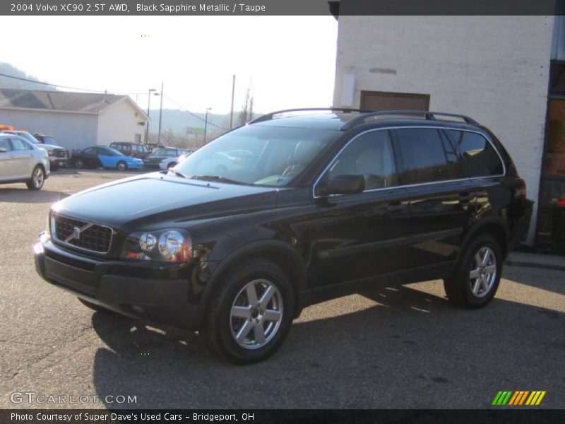 Black Sapphire Metallic / Taupe 2004 Volvo XC90 2.5T AWD