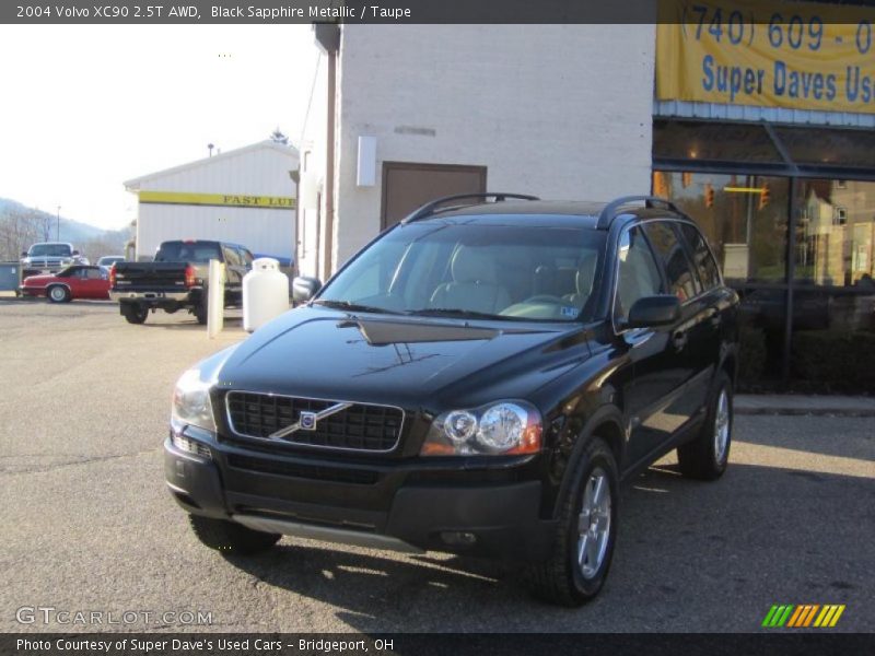 Black Sapphire Metallic / Taupe 2004 Volvo XC90 2.5T AWD