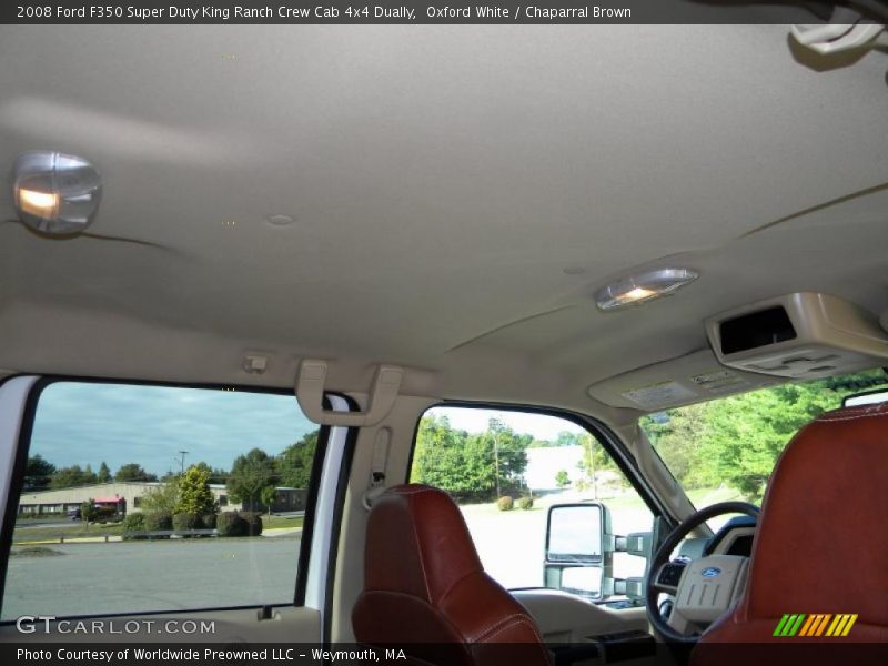Oxford White / Chaparral Brown 2008 Ford F350 Super Duty King Ranch Crew Cab 4x4 Dually