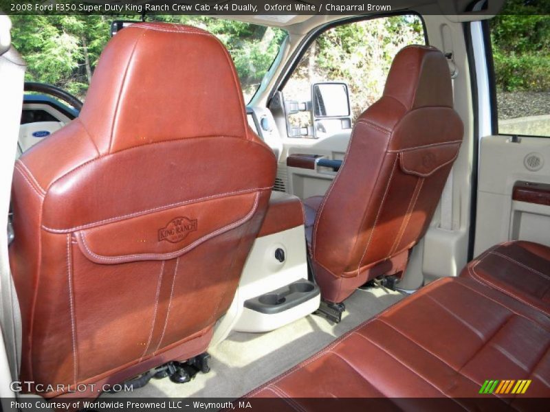 Oxford White / Chaparral Brown 2008 Ford F350 Super Duty King Ranch Crew Cab 4x4 Dually