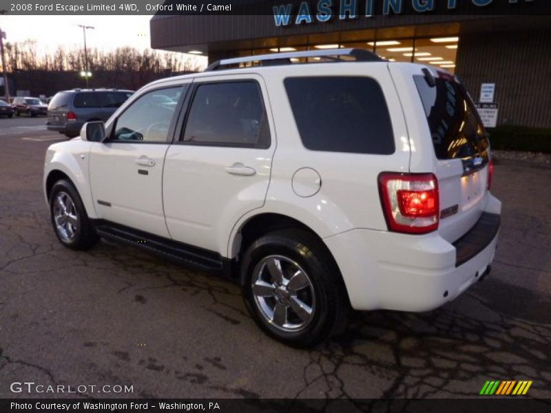 Oxford White / Camel 2008 Ford Escape Limited 4WD