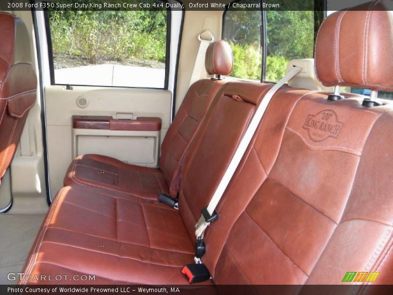 Oxford White / Chaparral Brown 2008 Ford F350 Super Duty King Ranch Crew Cab 4x4 Dually