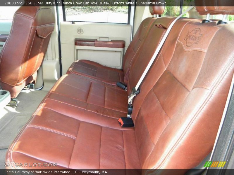 Oxford White / Chaparral Brown 2008 Ford F350 Super Duty King Ranch Crew Cab 4x4 Dually