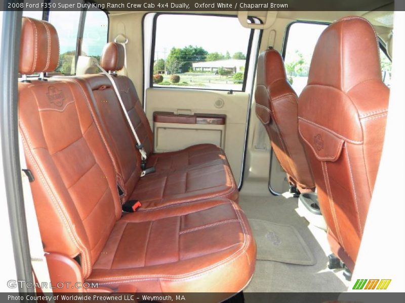 Oxford White / Chaparral Brown 2008 Ford F350 Super Duty King Ranch Crew Cab 4x4 Dually