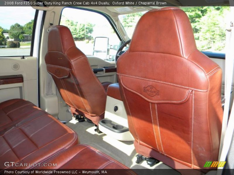  2008 F350 Super Duty King Ranch Crew Cab 4x4 Dually Chaparral Brown Interior