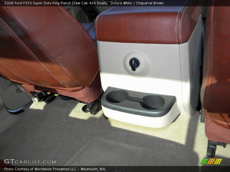 Oxford White / Chaparral Brown 2008 Ford F350 Super Duty King Ranch Crew Cab 4x4 Dually