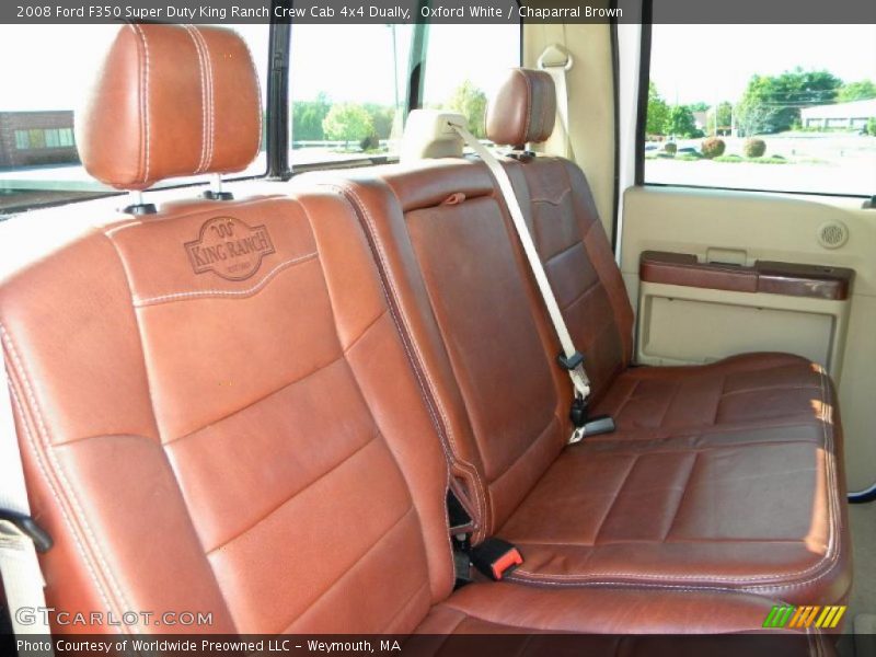 2008 F350 Super Duty King Ranch Crew Cab 4x4 Dually Chaparral Brown Interior
