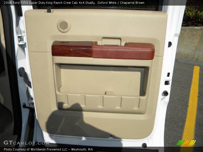 Oxford White / Chaparral Brown 2008 Ford F350 Super Duty King Ranch Crew Cab 4x4 Dually