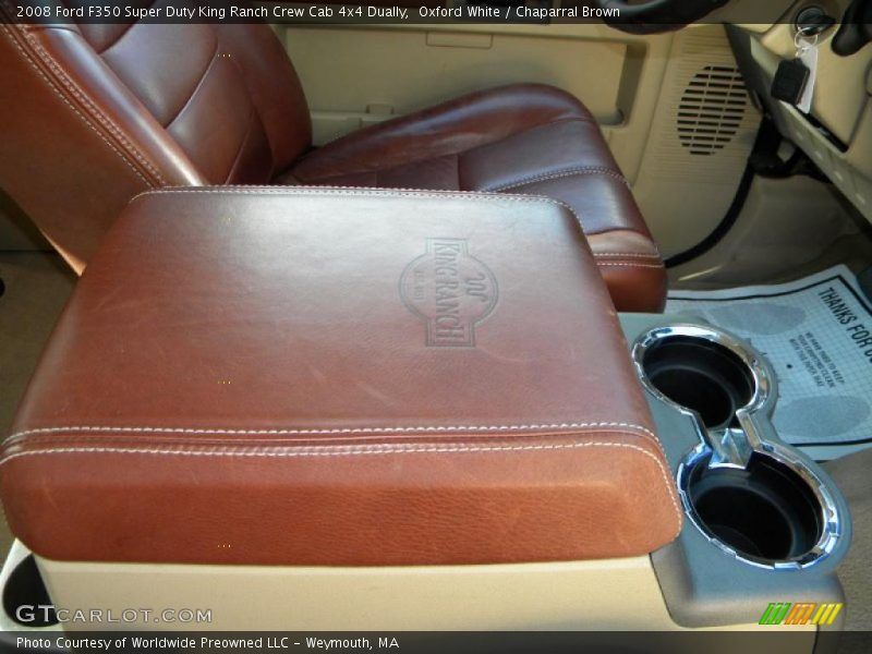 Oxford White / Chaparral Brown 2008 Ford F350 Super Duty King Ranch Crew Cab 4x4 Dually