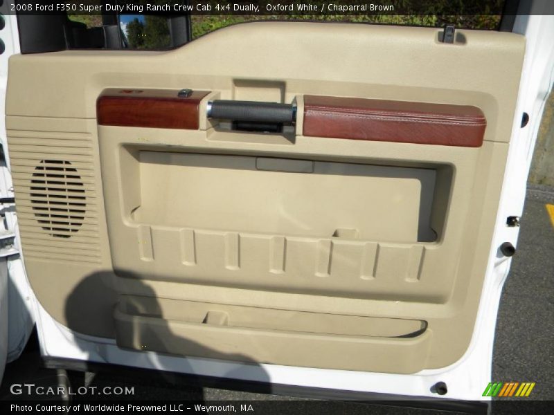 Oxford White / Chaparral Brown 2008 Ford F350 Super Duty King Ranch Crew Cab 4x4 Dually