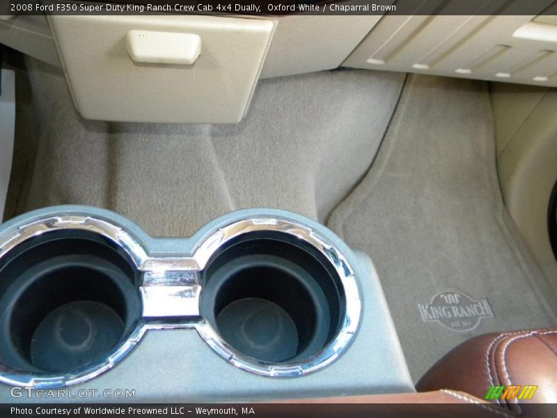 Oxford White / Chaparral Brown 2008 Ford F350 Super Duty King Ranch Crew Cab 4x4 Dually