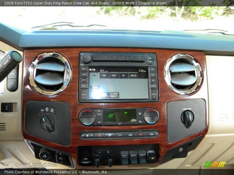 Oxford White / Chaparral Brown 2008 Ford F350 Super Duty King Ranch Crew Cab 4x4 Dually