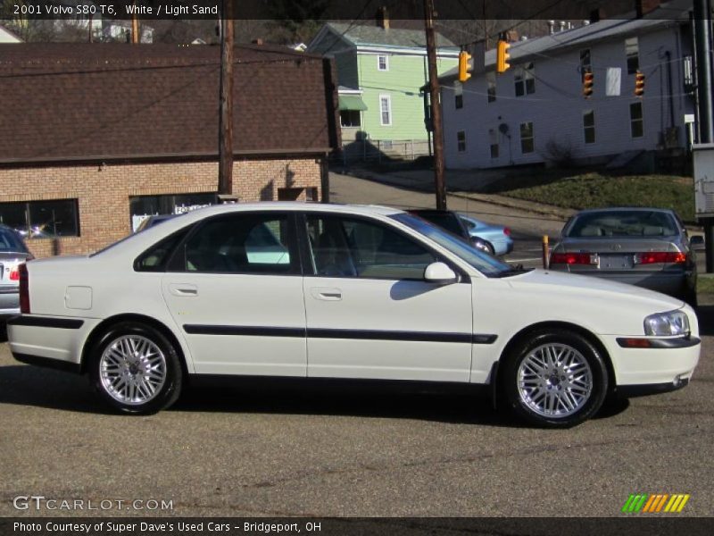 White / Light Sand 2001 Volvo S80 T6