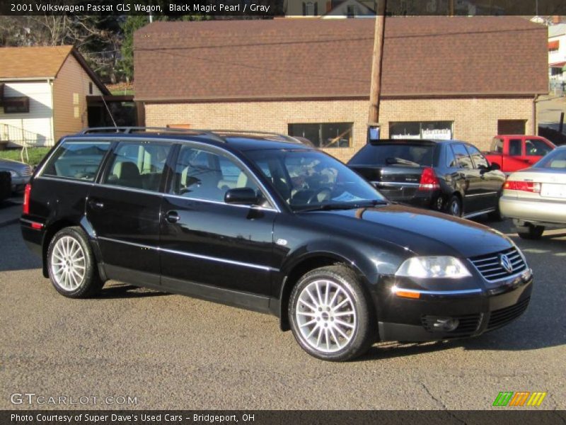 Black Magic Pearl / Gray 2001 Volkswagen Passat GLS Wagon