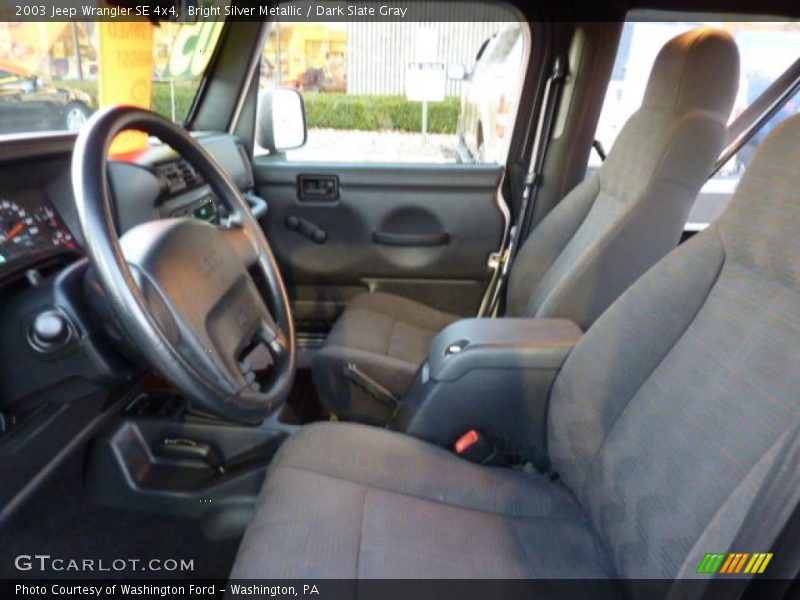Bright Silver Metallic / Dark Slate Gray 2003 Jeep Wrangler SE 4x4