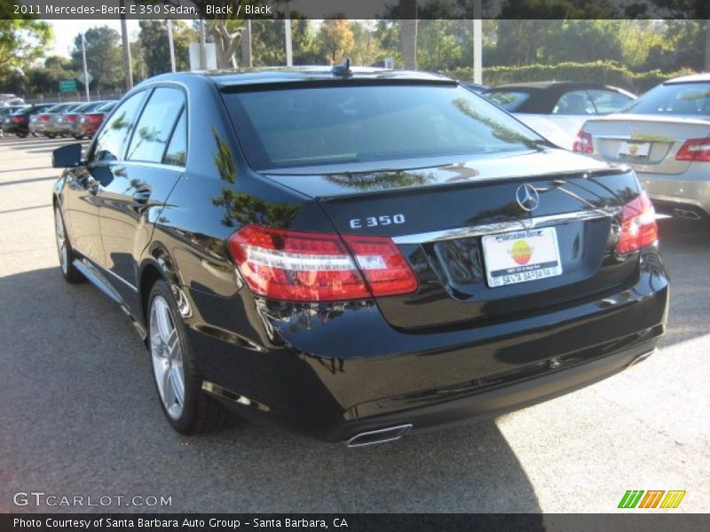 Black / Black 2011 Mercedes-Benz E 350 Sedan
