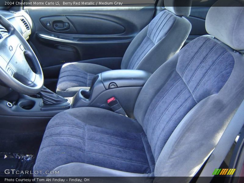 Berry Red Metallic / Medium Gray 2004 Chevrolet Monte Carlo LS