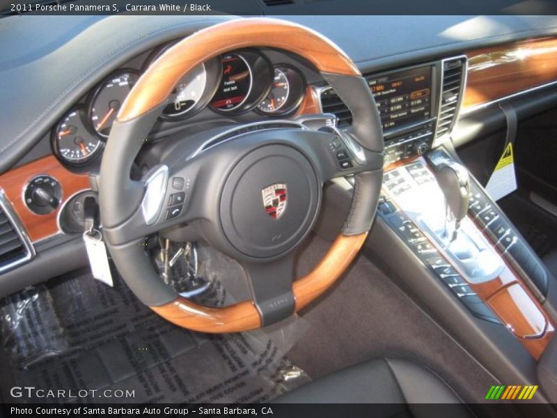 Carrara White / Black 2011 Porsche Panamera S
