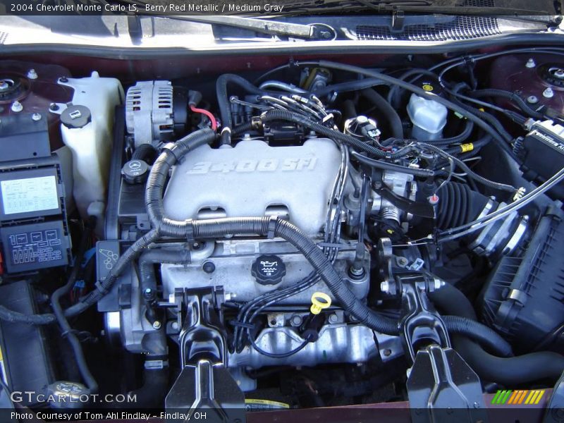 Berry Red Metallic / Medium Gray 2004 Chevrolet Monte Carlo LS