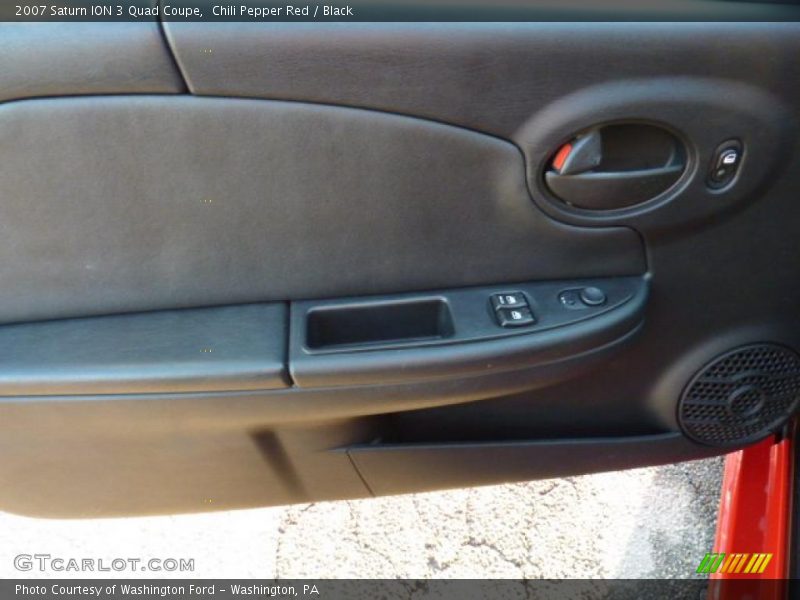 Chili Pepper Red / Black 2007 Saturn ION 3 Quad Coupe