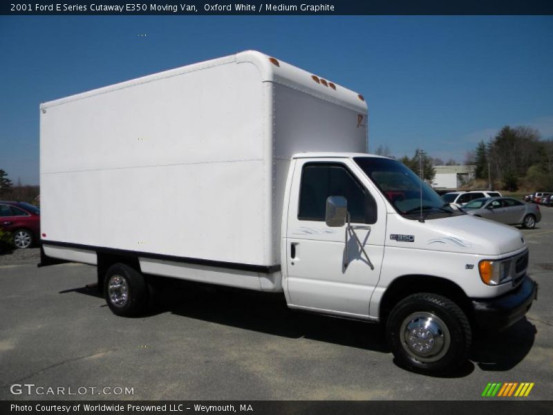 Oxford White / Medium Graphite 2001 Ford E Series Cutaway E350 Moving Van
