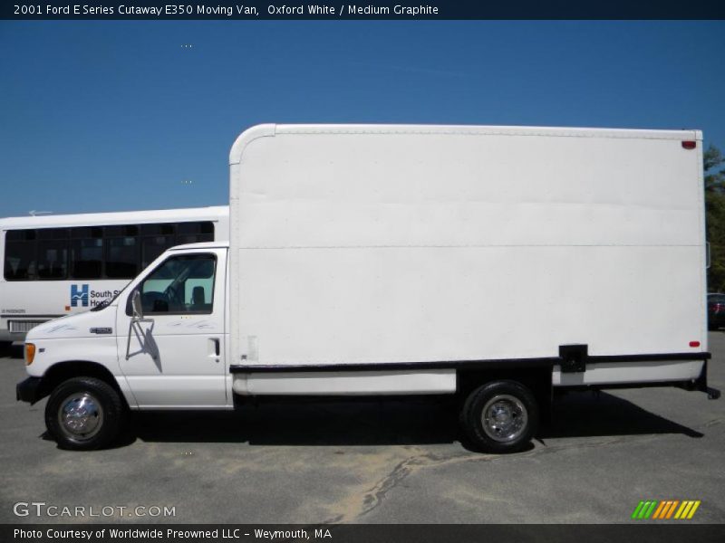 Oxford White / Medium Graphite 2001 Ford E Series Cutaway E350 Moving Van