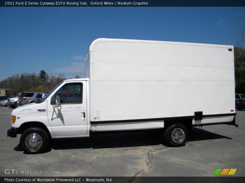 Oxford White / Medium Graphite 2001 Ford E Series Cutaway E350 Moving Van