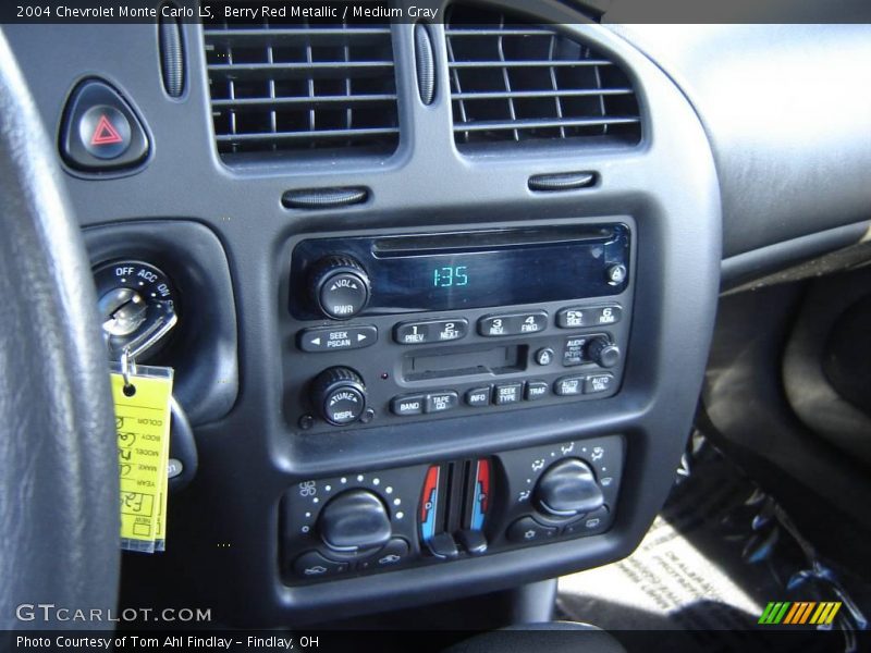 Berry Red Metallic / Medium Gray 2004 Chevrolet Monte Carlo LS