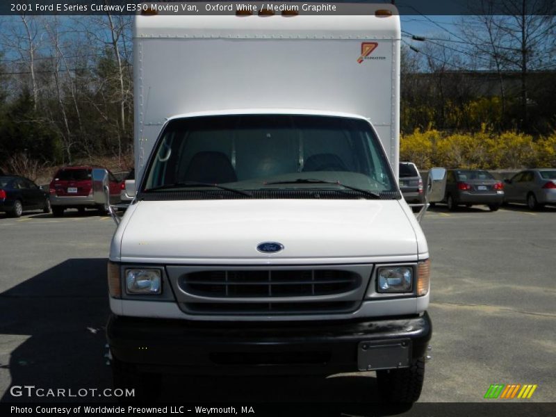 Oxford White / Medium Graphite 2001 Ford E Series Cutaway E350 Moving Van