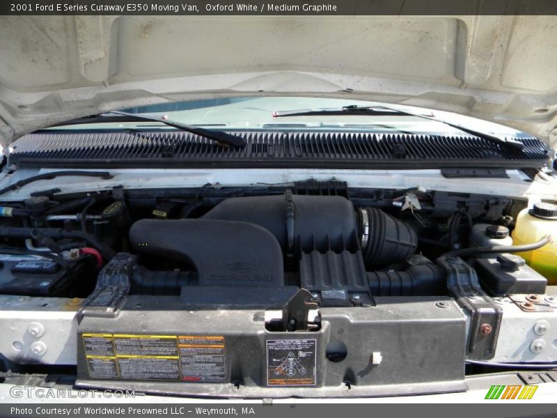 Oxford White / Medium Graphite 2001 Ford E Series Cutaway E350 Moving Van