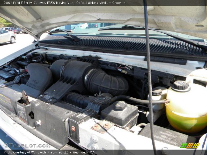 Oxford White / Medium Graphite 2001 Ford E Series Cutaway E350 Moving Van