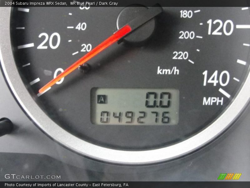 WR Blue Pearl / Dark Gray 2004 Subaru Impreza WRX Sedan