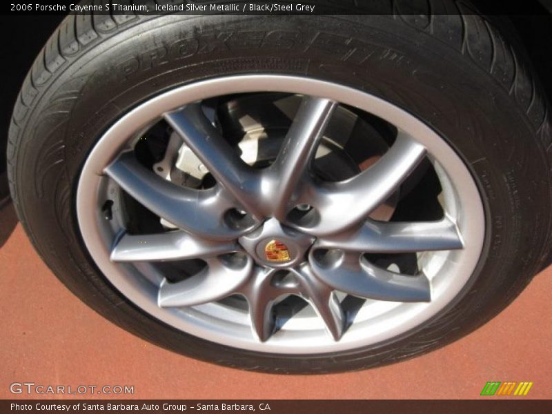Iceland Silver Metallic / Black/Steel Grey 2006 Porsche Cayenne S Titanium