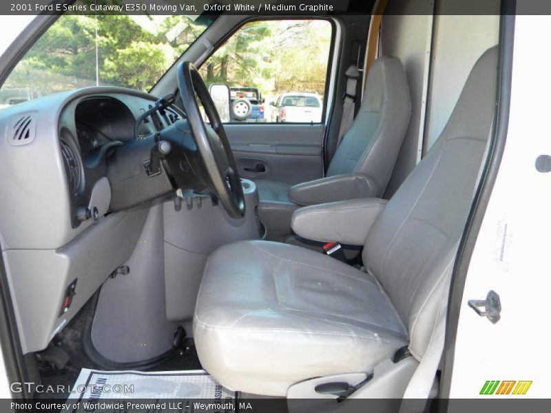 Oxford White / Medium Graphite 2001 Ford E Series Cutaway E350 Moving Van