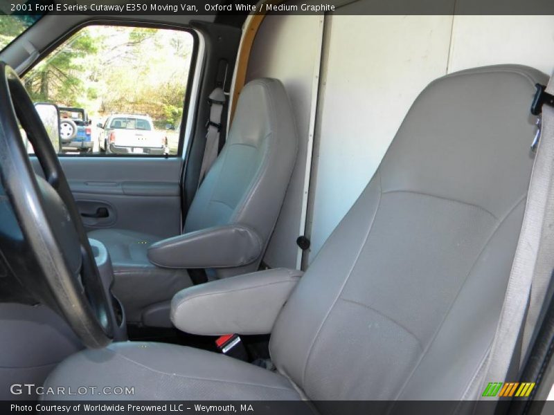 Oxford White / Medium Graphite 2001 Ford E Series Cutaway E350 Moving Van