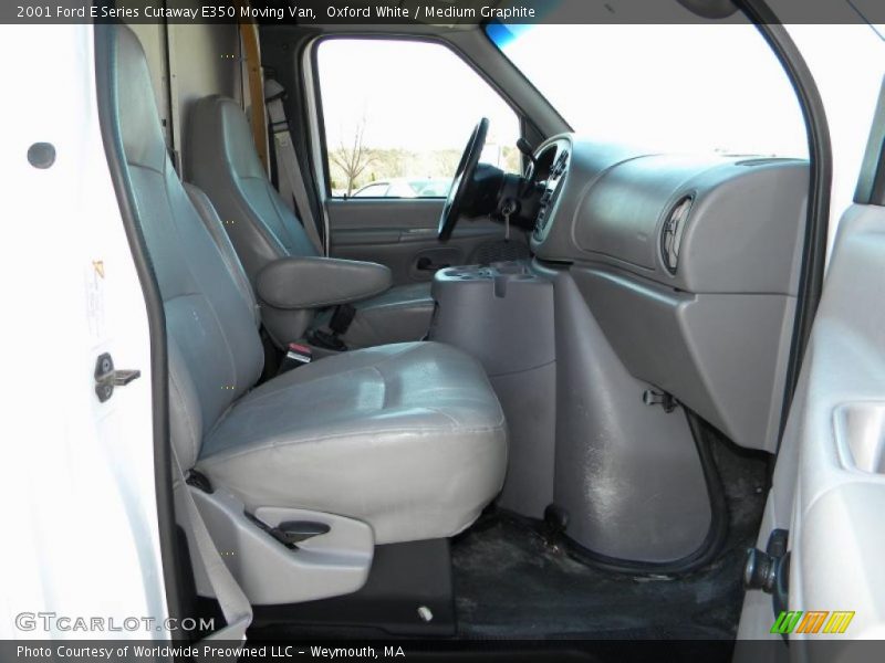 Oxford White / Medium Graphite 2001 Ford E Series Cutaway E350 Moving Van
