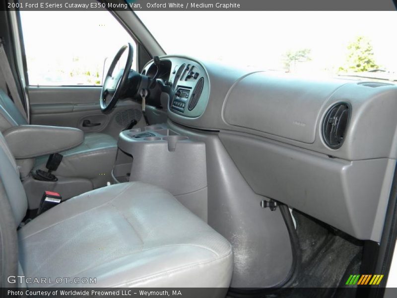 Oxford White / Medium Graphite 2001 Ford E Series Cutaway E350 Moving Van