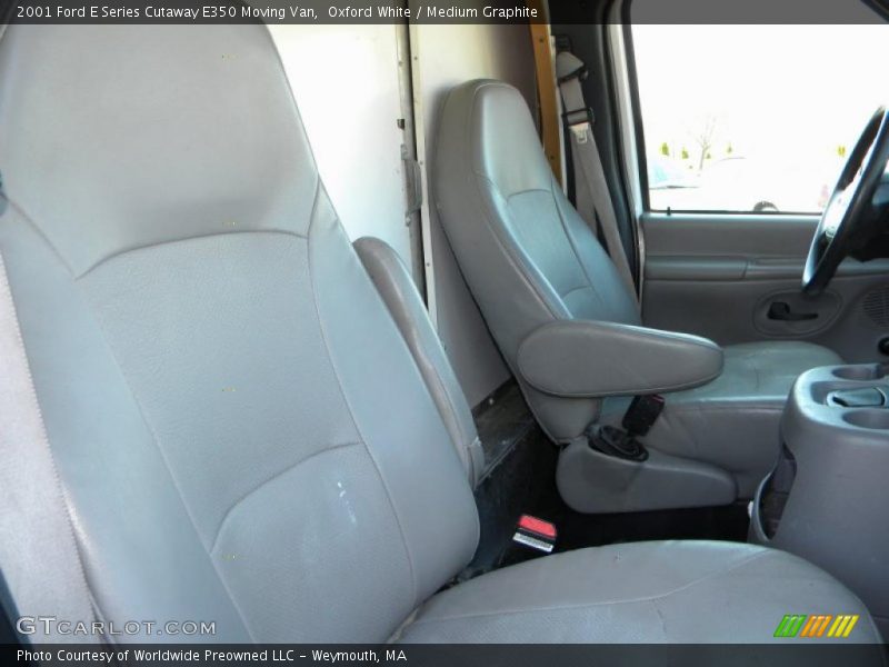 Oxford White / Medium Graphite 2001 Ford E Series Cutaway E350 Moving Van