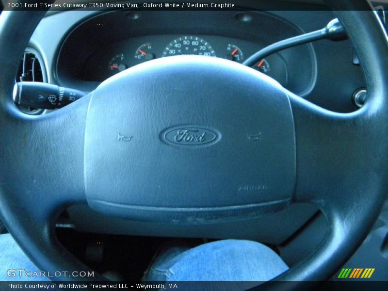 Oxford White / Medium Graphite 2001 Ford E Series Cutaway E350 Moving Van